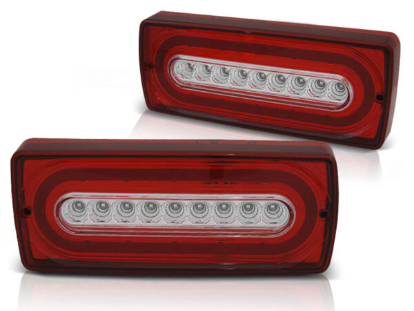 Baklykter Mercedes W463 G-KLASA 90-12 LED Rød/Hvit – bilde 2 av 2