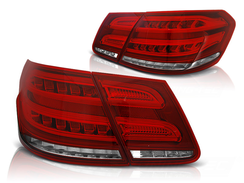 Baklykter Mercedes W212 E-Klasse 09-13 Led Red White Seq - Bilde 2