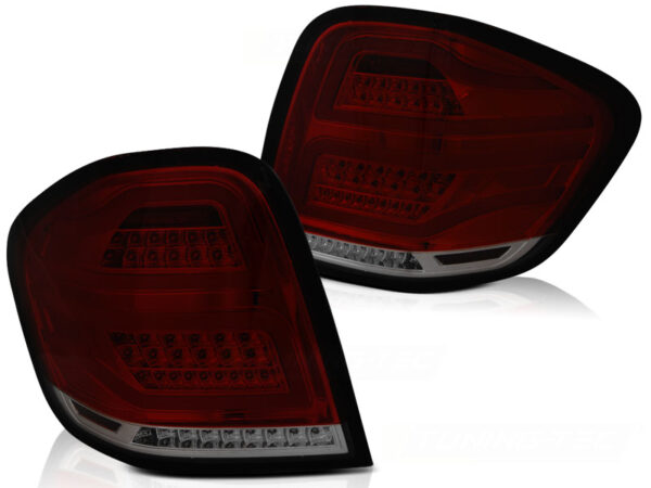 Baklykter Mercedes M-Class W164 05-08 LED Bar Rød/Røykfarget – for original LED – bilde 2 av 2