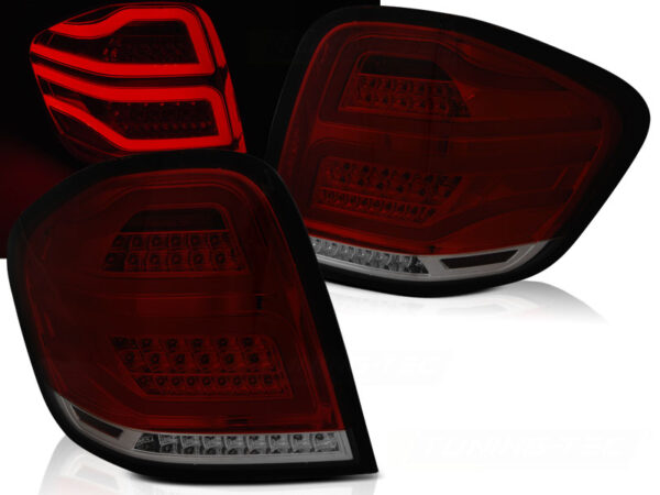 Baklykter Mercedes M-Class W164 05-08 LED Bar Rød/Røykfarget – for original LED – bilde 1 av 2