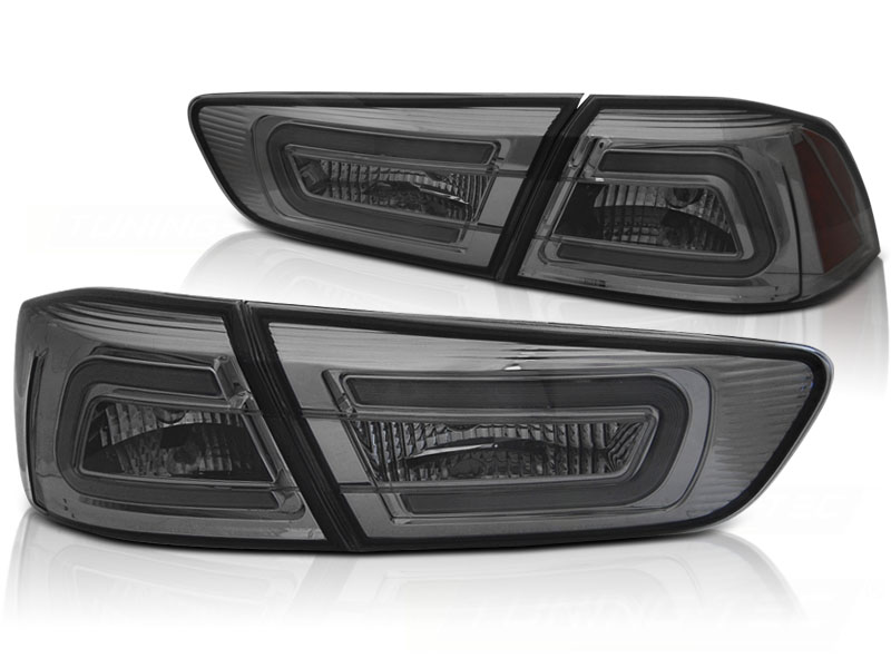 Baklykter Mitsubishi Lancer 8 Sedan 08-11 Smoke Led Bar - Bilde 2