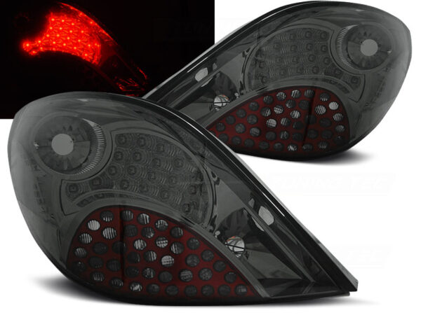 Baklykter Peugeot 207 3D/5D 05.06-06-.09 Hatchback LED Røykfarget – bilde 1 av 2