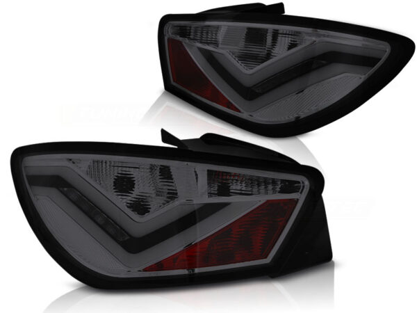 Baklykter Seat Ibiza 6J 3D 06.08-12 Hatchback 3D LED Bar Røykfarget – bilde 2 av 2