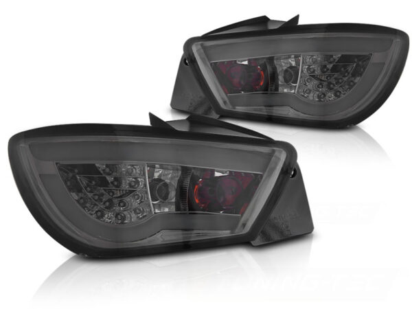 Baklykter Seat Ibiza 6J 3D 06.08-12 Hatchback 3D LED Bar Røykfarget – bilde 2 av 2