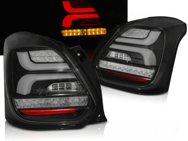 Baklykter Suzuki SWIFT VI 17-23 LED Bar SEQ Svart – for original LED – bilde 1 av 2