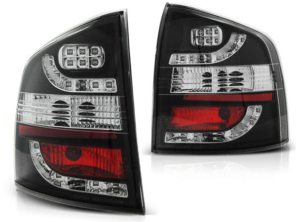 Baklykter Skoda Octavia II Stasjonsvogn 04-12 LED Svart – bilde 2 av 2