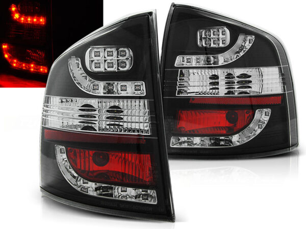 Baklykter Skoda Octavia II Stasjonsvogn 04-12 LED Svart – bilde 1 av 2