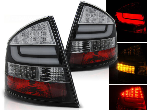 Baklykter Skoda Octavia II Sedan 04-12 LIFTBACK LED Bar Svart – bilde 1 av 2