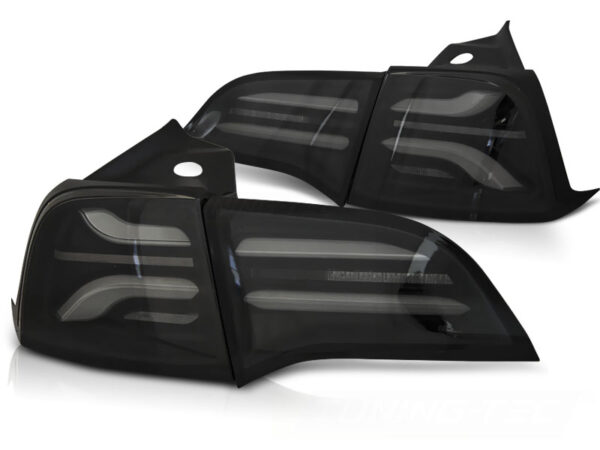 Baklykter Tesla Model 3 17-23/Model Y LED Bar SEQ Svart/Røykfarget – bilde 2 av 2