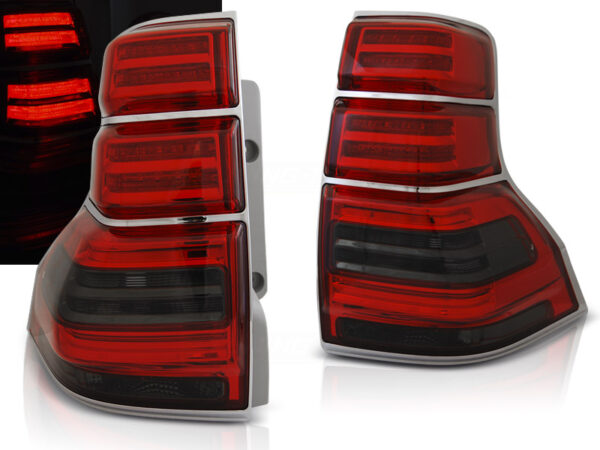 Baklykter Toyota LAND CRUISER 150 09-13 LED Rød/Røykfarget – bilde 1 av 2