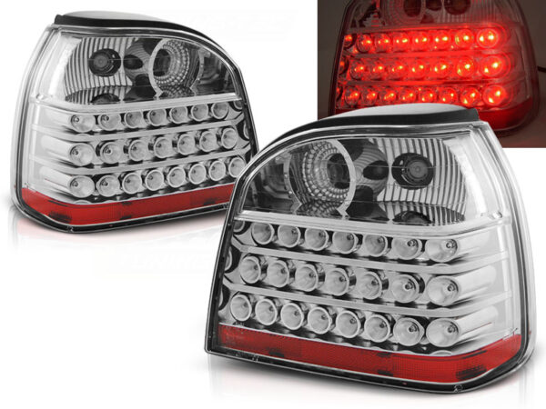Baklykter VW Golf 3 09.91-08.97 Hatchback, Cabrio LED Krom – bilde 1 av 2