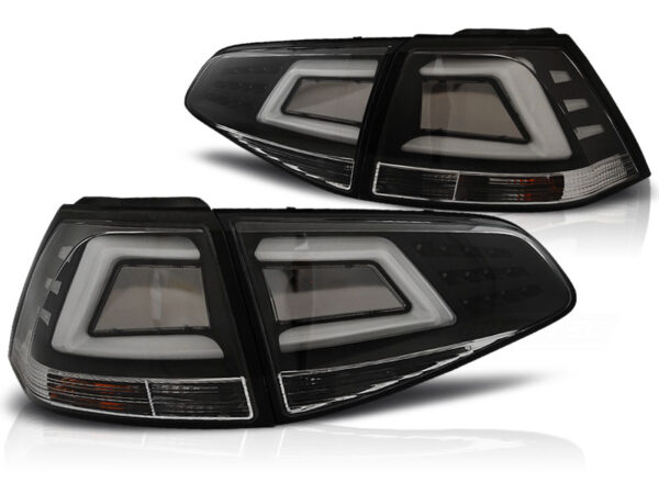 Baklykter VW Golf 7 13-17 Hatchback LED Bar Svart – for original LED – bilde 2 av 2