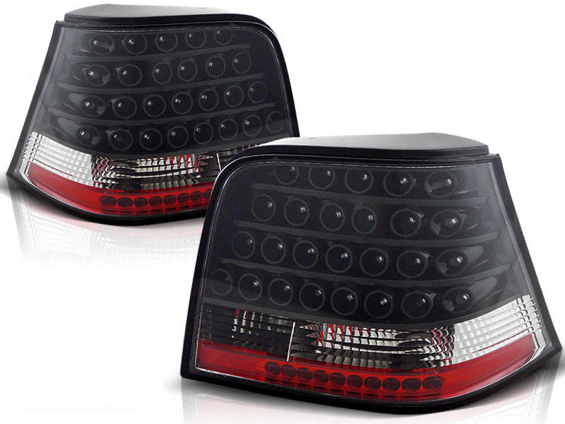 Baklykter VW Golf 4 09.97-09.03 Hatchback LED Svart - Bilde 2