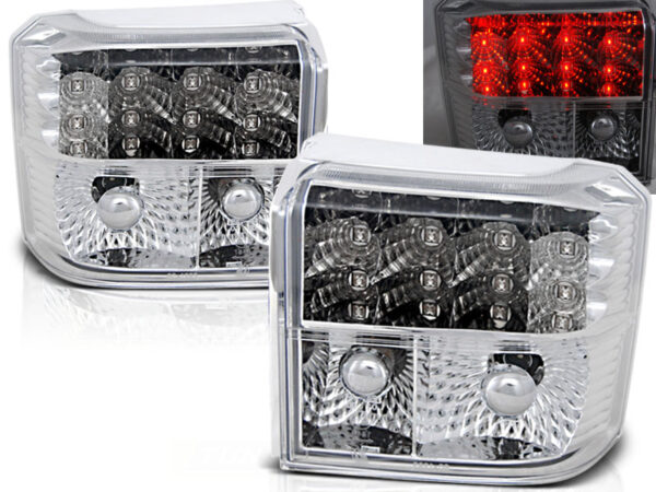 Baklykter VW T4 90-03.03 TRANSPORTER, CARAVELLE, MULTIVAN LED Krom – bilde 1 av 2