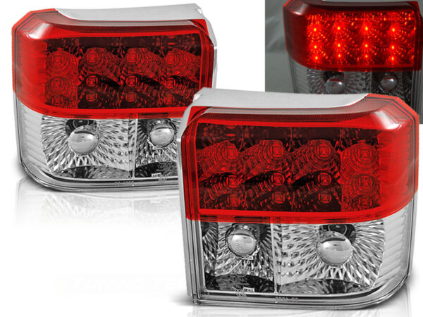 Baklykter VW T4 90-03.03 TRANSPORTER, CARAVELLE, MULTIVAN LED Rød/Hvit – bilde 1 av 2