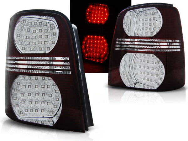 Baklykter VW TOURAN 02.03-10 LED Rød/Hvit – bilde 1 av 2