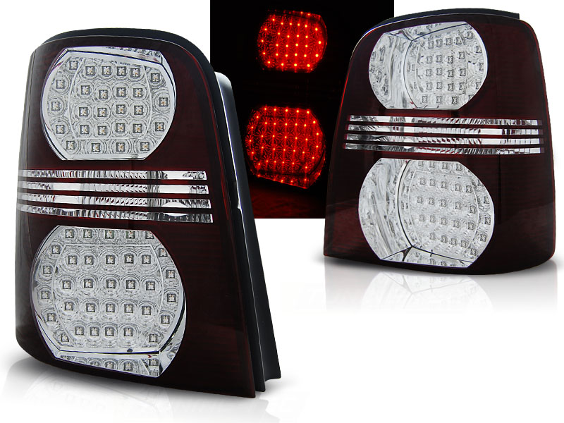 Baklykter VW Touran 02.03-10 Led Red White