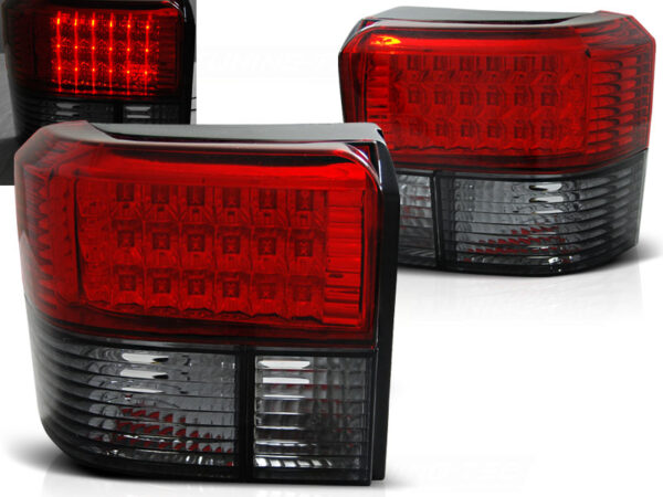 Baklykter VW T4 90-03.03 TRANSPORTER, CARAVELLE, MULTIVAN LED Rød/Røykfarget – bilde 1 av 2