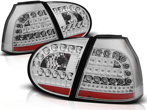 Baklykter VW Golf 5 10.03-09 Hatchback LED Krom – bilde 2 av 2