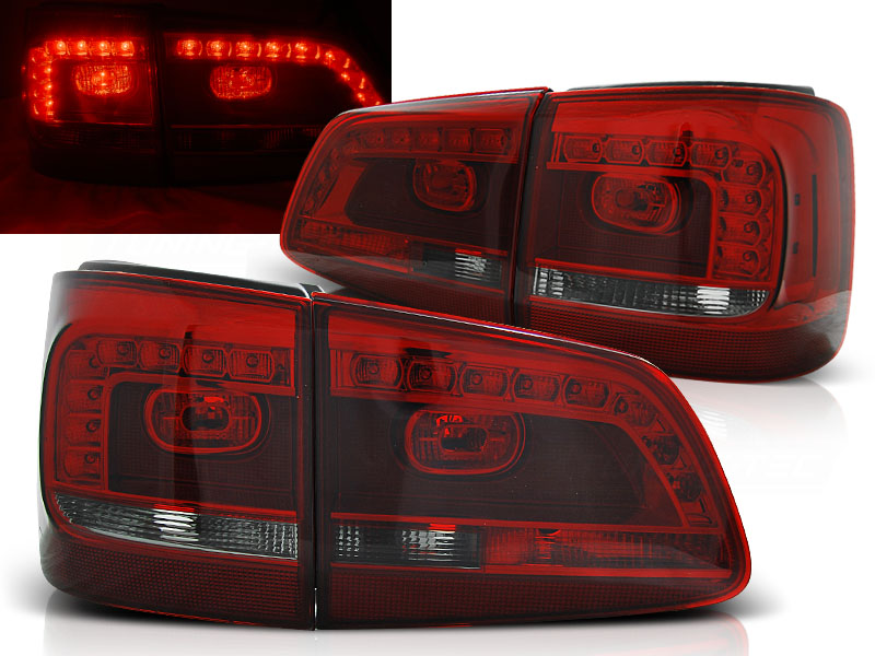 Baklykter VW Touran 08.10- Led Red Smoke