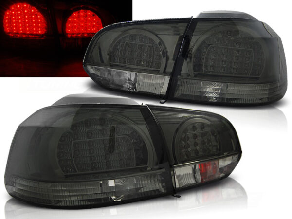 Baklykter VW Golf 6 10.08-12 Hatchback LED Røykfarget – bilde 1 av 2