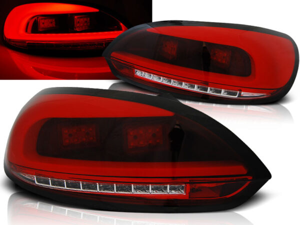Baklykter WHIE VW Scirocco III 08-04.14 SPORTCOUPE LED Bar Rød – bilde 1 av 2