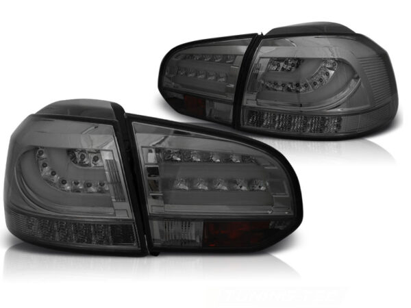 Baklykter VW Golf 6 10.08-12 LED Bar Røykfarget – bilde 2 av 2