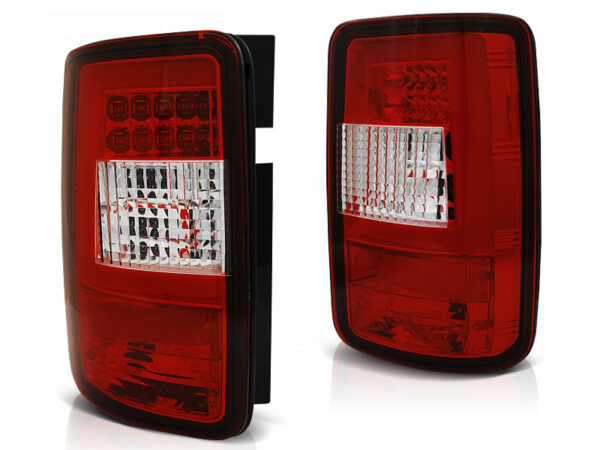 Baklykter WHIE VW CADDY 03-03-.14 LED Bar Rød – bilde 2 av 2