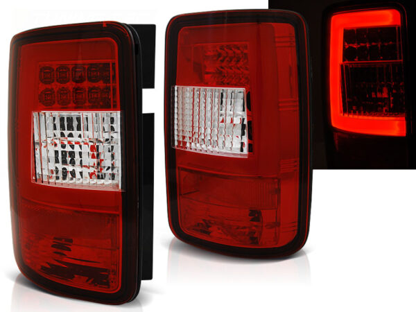 Baklykter WHIE VW CADDY 03-03-.14 LED Bar Rød – bilde 1 av 2