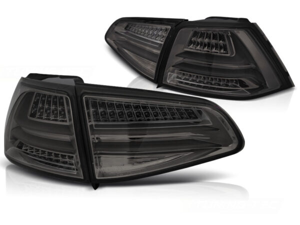 Baklykter VW Golf 7 13-17 Hatchback LED Bar Røykfarget – for original LED – bilde 2 av 2