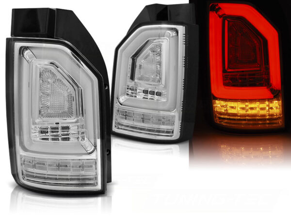 Baklykter VW T6 15-19 OEM BULB Bakluke LED Bar SEQ Krom – for original pæretype – bilde 1 av 2