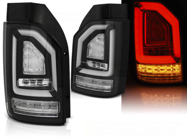 Baklykter VW T6 15-19 OEM Bakluke LED Bar SEQ Svart – for original LED – bilde 1 av 2