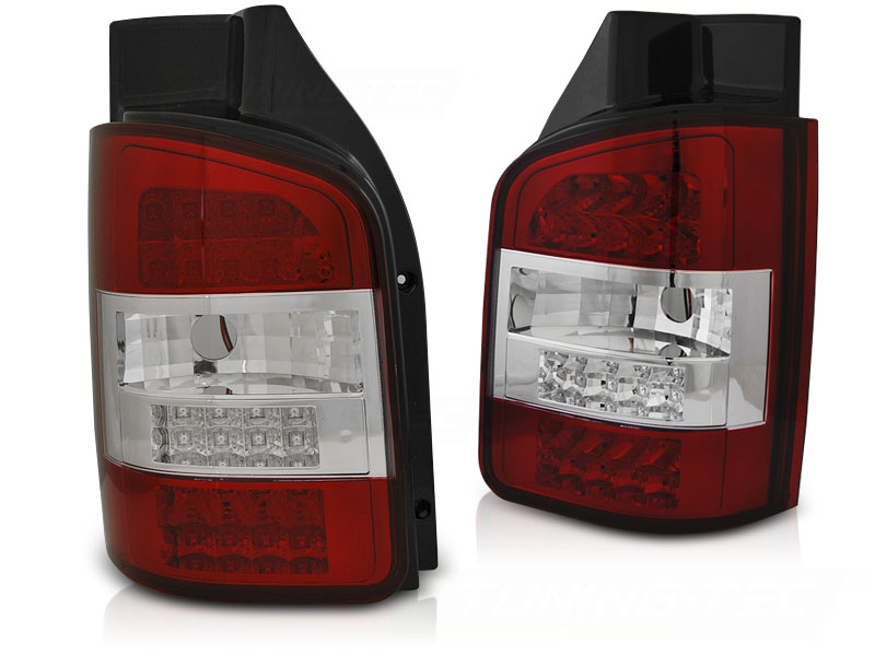 Baklykter VW T5 04.03-09 Trasnporter Led Red White - Bilde 2