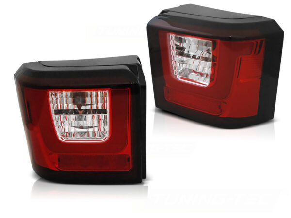 Baklykter WHIE VW T4 90-03.03 TRANSPORTER, CARAVELLE, MULTIVAN LED Bar Rød – bilde 2 av 2