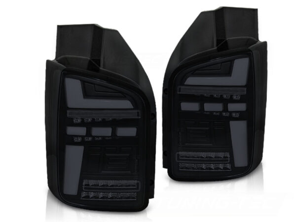 Baklykter VW T6 15-19 OEM BULB Dobbel Bakdør LED Bar SEQ Svart/Røykfarget – for original pæretype – bilde 2 av 2