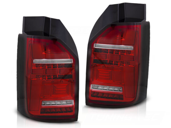 Baklykter VW T6 15-19 OEM BULB Bakluke LED Bar SEQ Rød/Hvit – for original pæretype – bilde 2 av 2