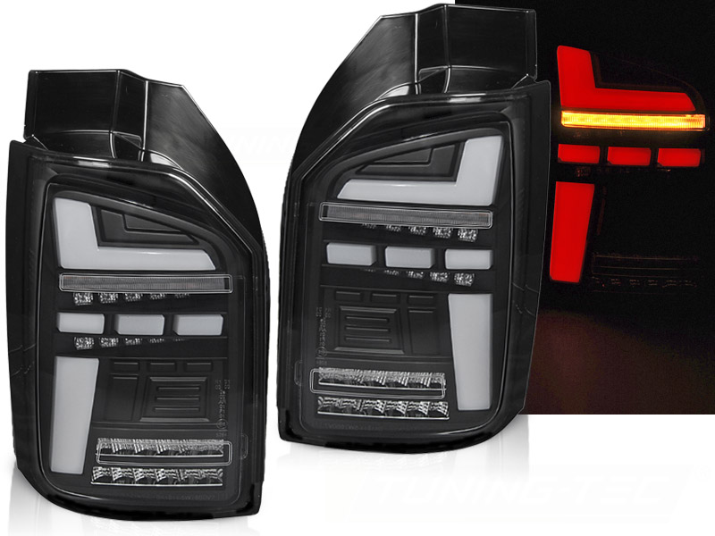 Baklykter VW T6.1 20- OEM Pære Led Bar Black Seq