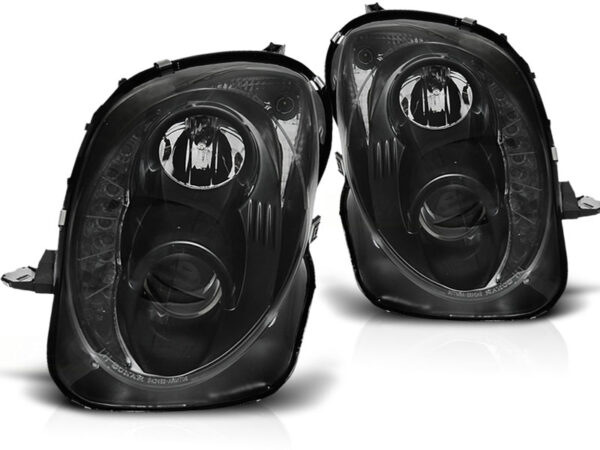 Frontlykter Alfa Romeo Mito 08-19 TRU DRL Svart – bilde 2 av 2
