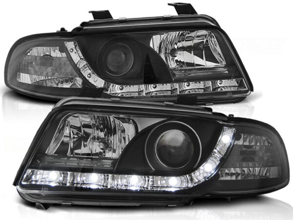 Frontlykter Audi A4 11.94-12.98 Daylight Svart