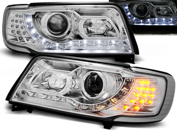 Frontlykter Audi 100 C4 12.90-06.94 Daylight Krom – bilde 1 av 2