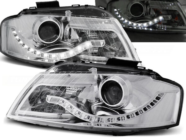 Frontlykter Audi A3 8P 05.03-03.08 Daylight Krom – bilde 1 av 2