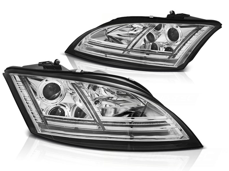 Frontlykter Audi TT 06-10 8J Led Chrome Seq - Bilde 2