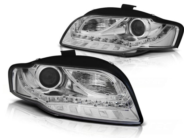 Frontlykter Audi A4 B7 11.04-03.08 Daylight Krom – bilde 2 av 2