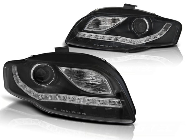 Frontlykter Audi A4 B7 11.04-03.08 Daylight Svart – bilde 2 av 2