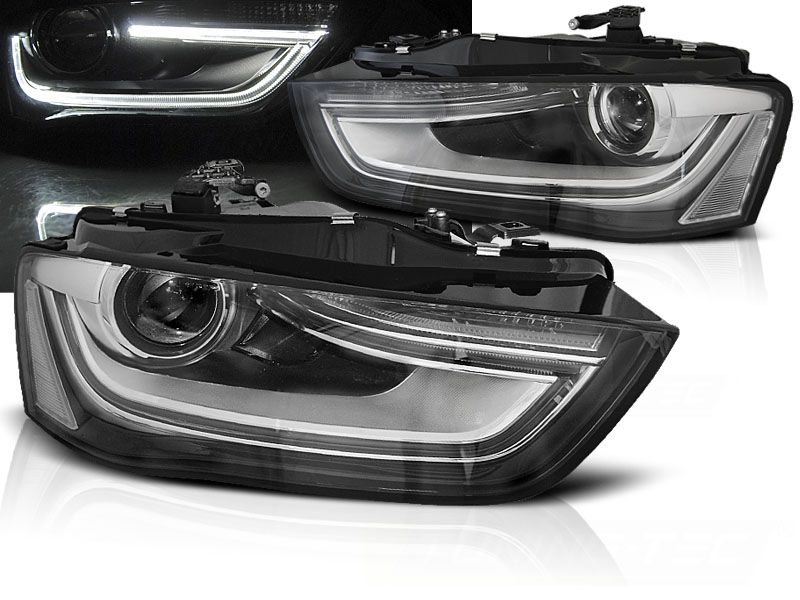 Frontlykter Audi A4 B8 12-15 True Drl Black