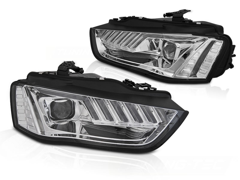 Frontlykter Audi A4 B8 12-15 Led Chrome Seq - Bilde 2