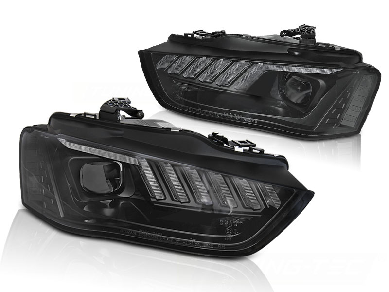 Frontlykter Audi A4 B8 12-15 Led Black Seq - Bilde 2