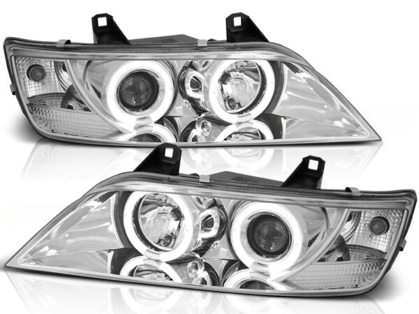 Frontlykter BMW Z3 01.96-02 Angel Eyes Krom – bilde 2 av 2
