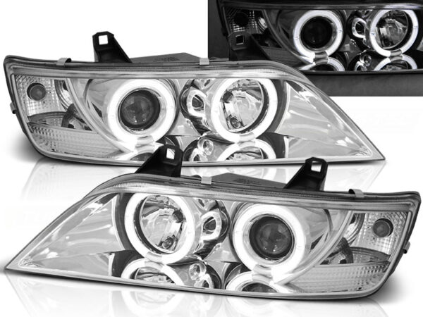 Frontlykter BMW Z3 01.96-02 Angel Eyes Krom – bilde 1 av 2