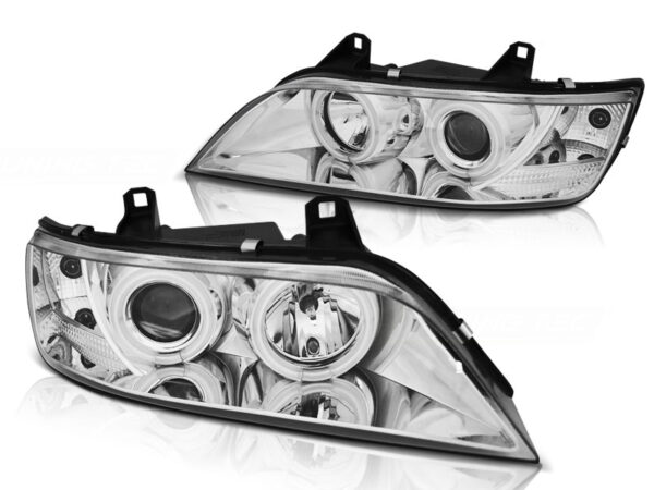 Frontlykter BMW Z3 01.96-02 Angel Eyes CCFL Krom – bilde 2 av 2